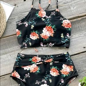 ORANGE BLOSSOM HIGH-WAISTED BIKINI